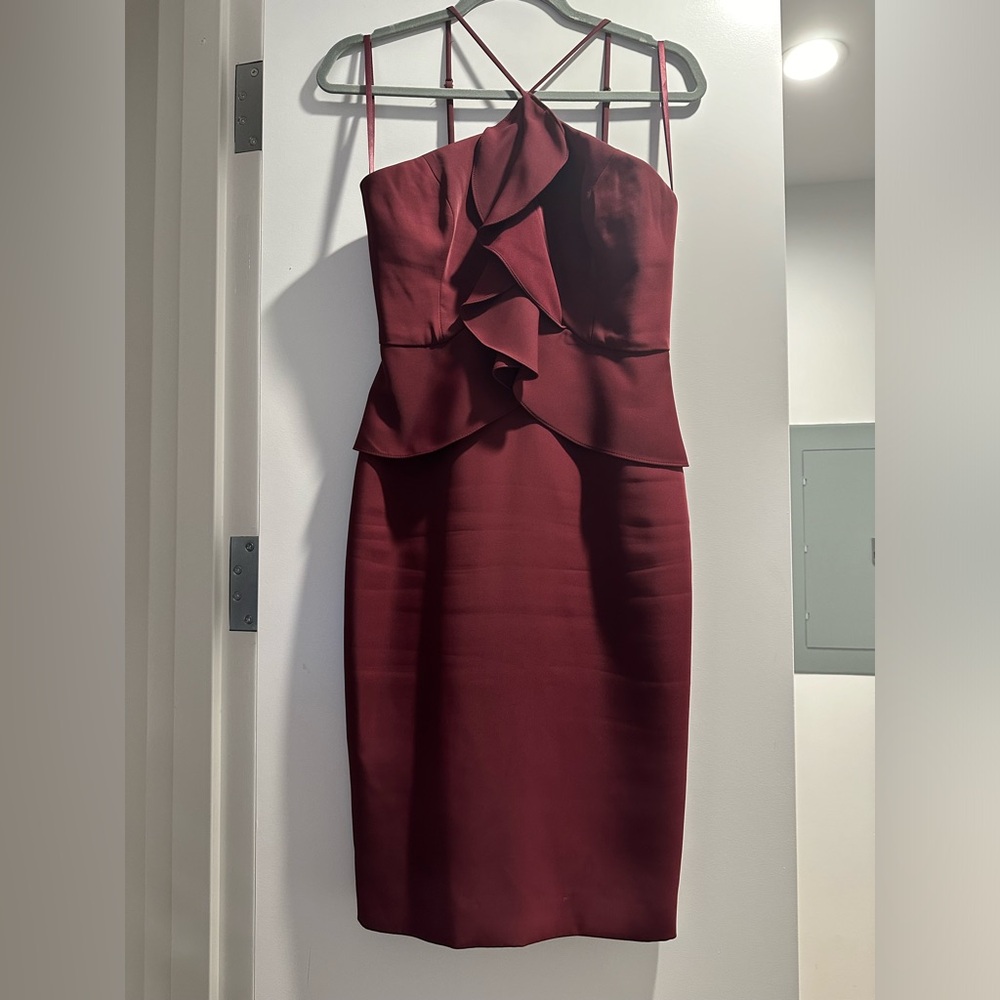 BCBG Burgundy Dress